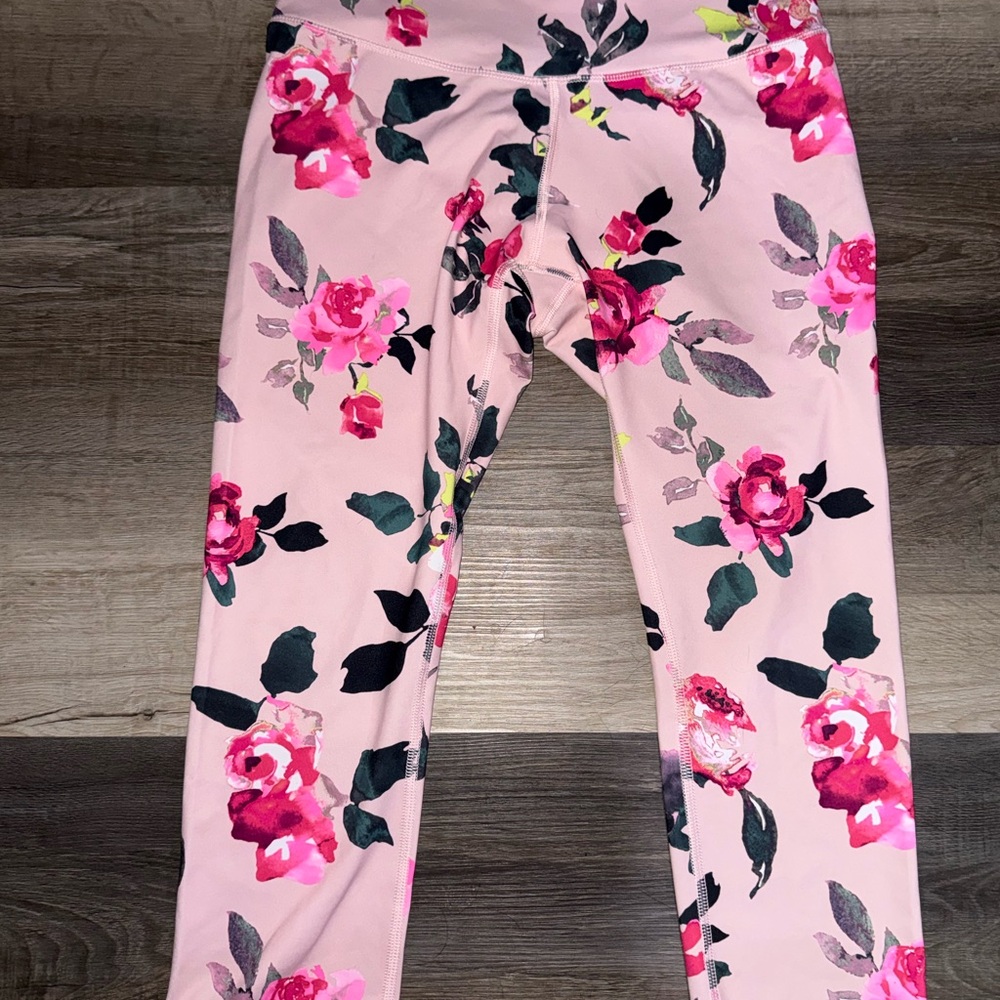 Apana Pink Floral Leggings